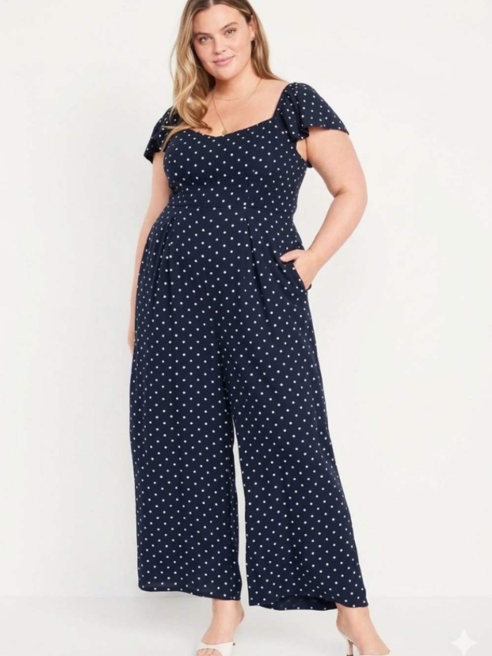 Old Navy Fit & Flare Crepe Jumpsuit